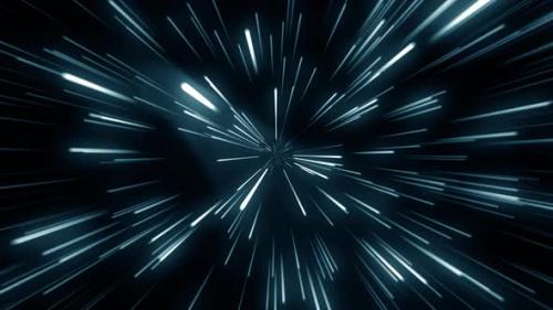 Videohive - Looped animation. Jump at superluminal speed between the stars - 28781585