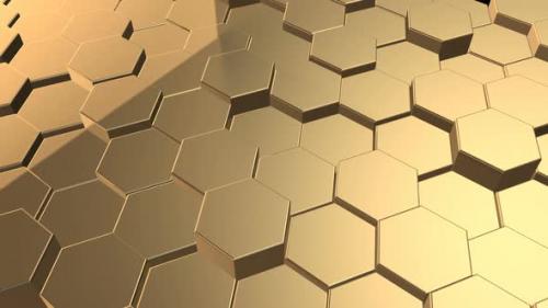 Videohive - Golden Plates Background - 32360972
