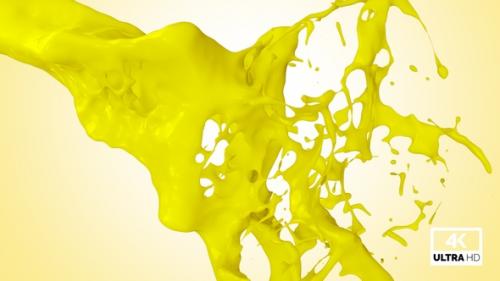 Videohive - Splash Of Yellow Paint V2 - 32383449