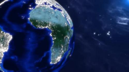 Videohive - Digital Planet Earth Copy Space - 32385388