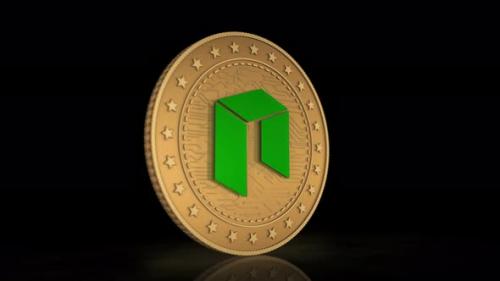 Videohive - Neo altcoin cryptocurrency golden coin 3d - 32407070