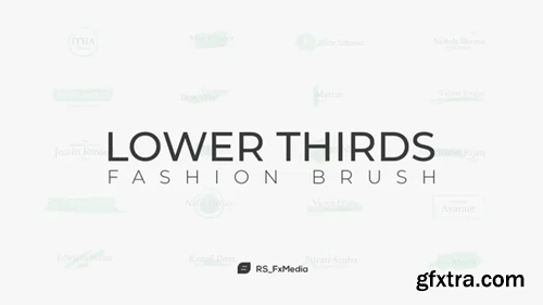 Videohive Lower Thirds | Fashion Brush 31864607