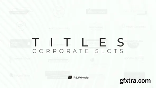 Videohive Titles | Corporate Slots 32000574