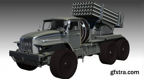 BM-21 Grad 3D model