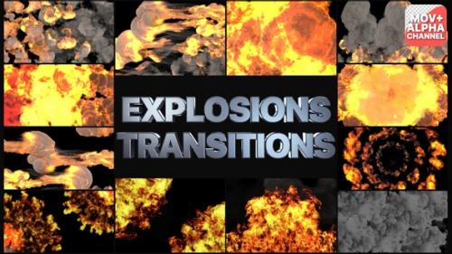 Videohive - Explosion Transitions | Motion Graphics - 32396831