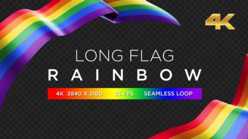 Videohive - Long Flag Rainbow - 32398456