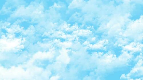 Videohive - 4k Flying Along The Clouds - 32399503