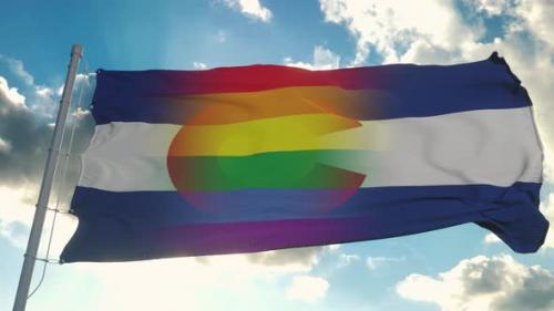 Videohive - Flag of Colorado and LGBT - 32472121