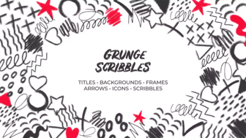 Videohive - Grunge Scribbles. Hand-Drawn Pack - 32489881