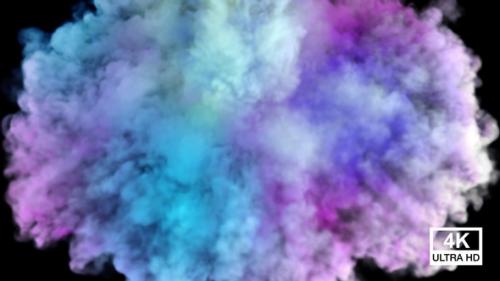 Videohive - Streaming And Spreading Festival Colored Smoke From Top To Down 4K - 32498209