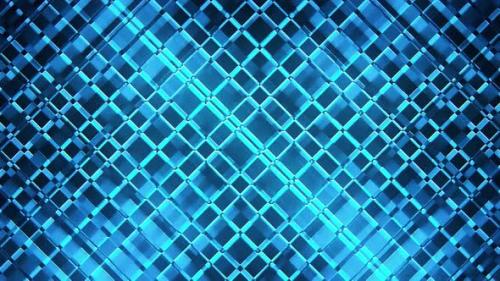 Videohive - VJ Blue Neon Grid - 32504019