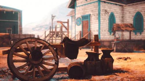 Videohive - Old American Wild Western Style Town - 32496646