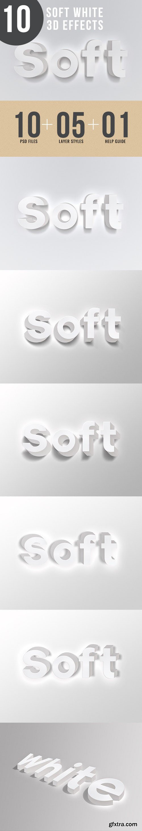 GraphicRiver - Simple White 3D Text Effects 23844260
