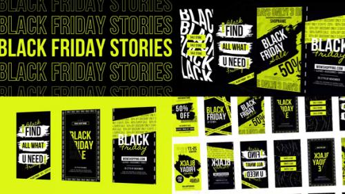 Videohive - Black Friday Typography Stories MOGRT - 32494553