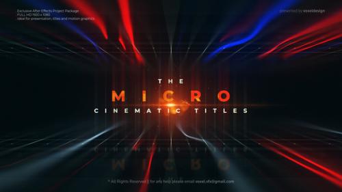 Videohive - Micro Cinematic Titles - 32540164