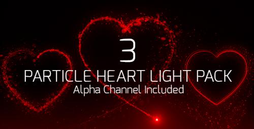 Videohive - Particle Heart Light Pack - 19370490