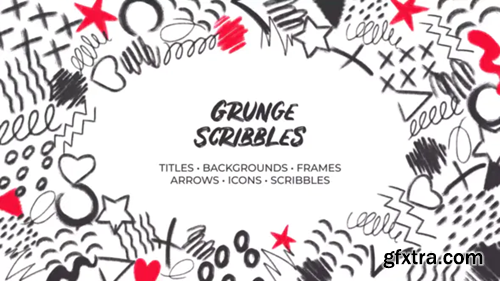 Videohive Grunge Scribbles. Hand Drawn Pack 32553670
