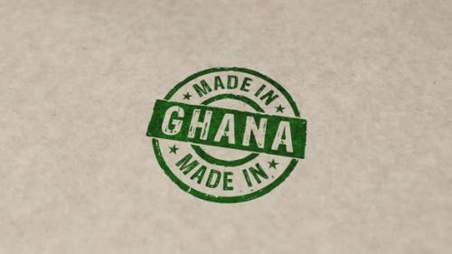 Videohive - Made in Ghana stamp and stamping - 32541374