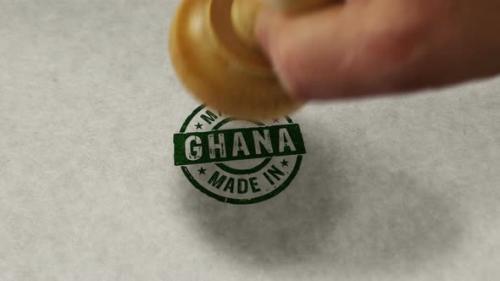 Videohive - Made in Ghana stamp and stamping loop - 32541405