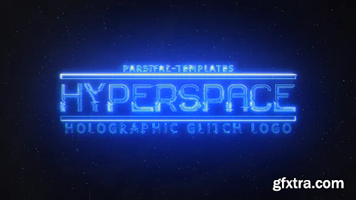 Videohive Hyperspace | Holographic Glitch Logo 25366690