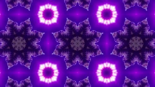 Videohive - Powerful Blinking Neon Light Kaleidoscope 4K 08 - 32591502