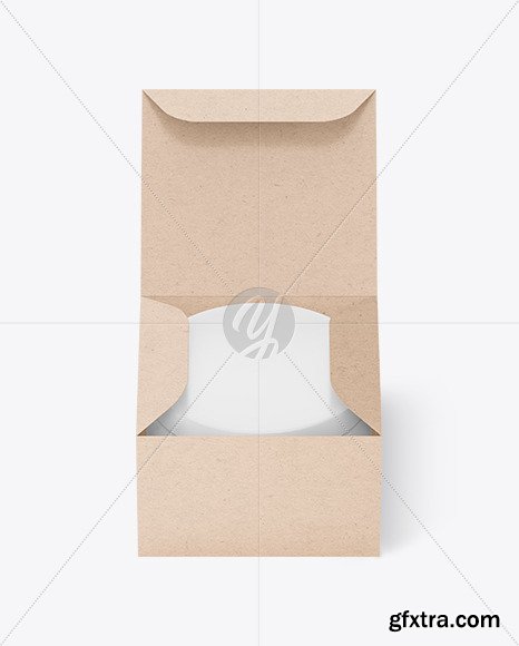 Kraft Paper Box with Cosmetic Jar Mockup 84828