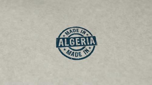 Videohive - Made in Algeria stamp and stamping loop - 32601722