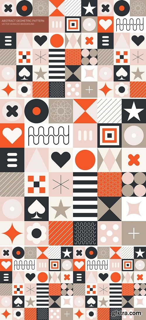 Abstract Geometric Pattern, Seamless Background