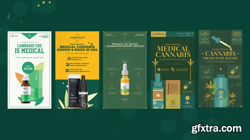 Videohive Cannabis Hemp Oil Products Instagram Sotires 32680512