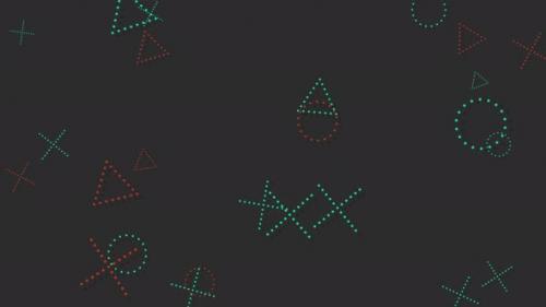 Videohive - Abstract geometric shapes and dots - 32698684