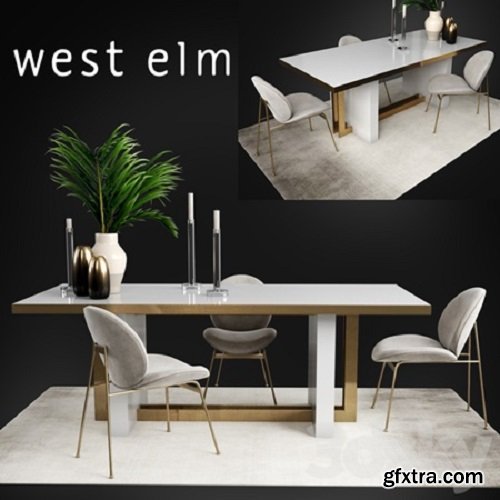 Table and chair West Elm Collections