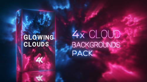 Videohive - Glowing Magic Clouds Backgrounds Pack - 32390691