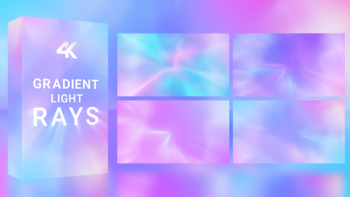 Videohive - Curved Colorful Light Rays Backgrounds - 32511524