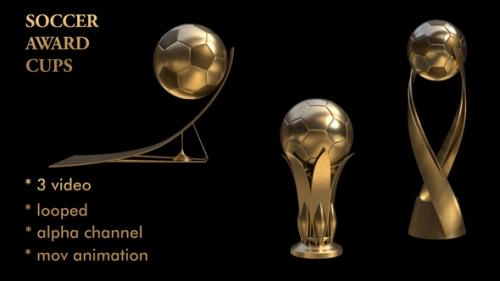 Videohive - Soccer Award Cups - 32603255