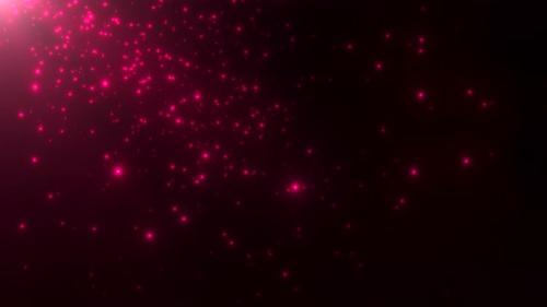 Videohive - Green particles and stars in galaxy - 32698738