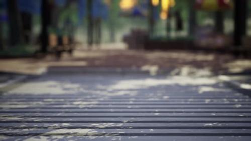 Videohive - Quiet City Park with Trees and Benches - 32700083