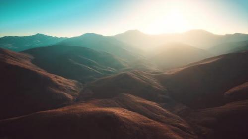 Videohive - Hills with Rocks at Sunset - 32700103
