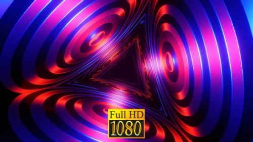 Videohive - Tunnel Disco Triangle Vj Loop HD - 32706981
