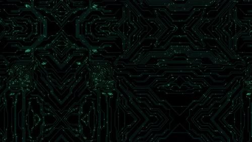 Videohive - Ai circuit board technology Data Transfer 5g background - 32693546