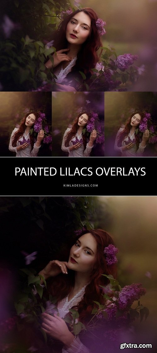 Kimla Designs Painted Lilacs Overlays