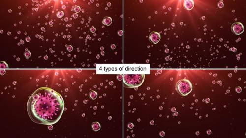 Videohive - Virus Infection Or Bacteria Flu Background V4 - 32750610