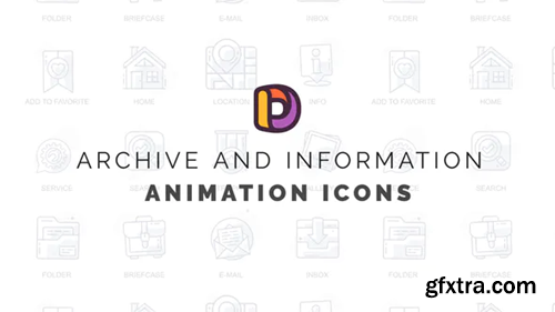 Videohive Archive and information - Animation Icons 32812099