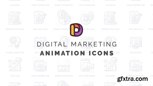 Videohive Digital marketing - Animation Icons 32812212