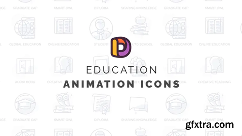 Videohive Education and innovation - Animation Icons 32812253