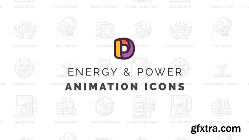 Videohive Energy & Power - Animation Icons 32812300