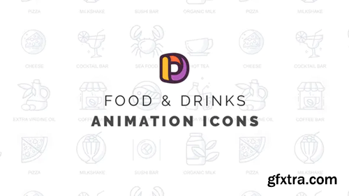 Videohive Food & Drinks - Animation Icons 32812430
