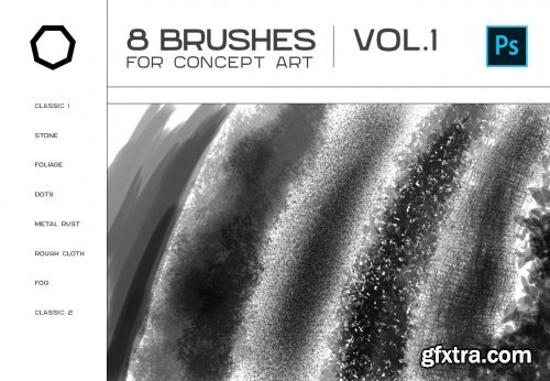Brushes for concept art | vol. 1