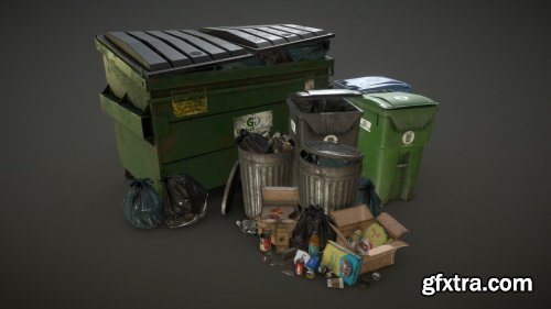 Urban Trash Pack Vol 3 Low Poly