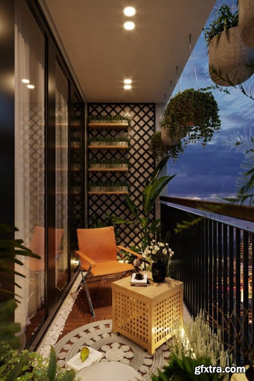 Exterior Balcony Scene By Kts NguyenViet