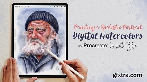 Painting a Realistic Watercolor Portrait in Procreate: From Sketch to Final Piece